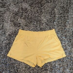 Yellow Athletic shorts